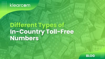 Different Types of In-Country Toll-Free Numbers